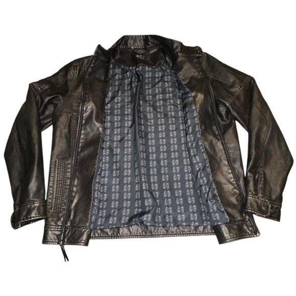 Moonshine Spirit‎ Brad Paisley Jacket Mens Large Faux Leather Brown Large - Picture 2 of 15